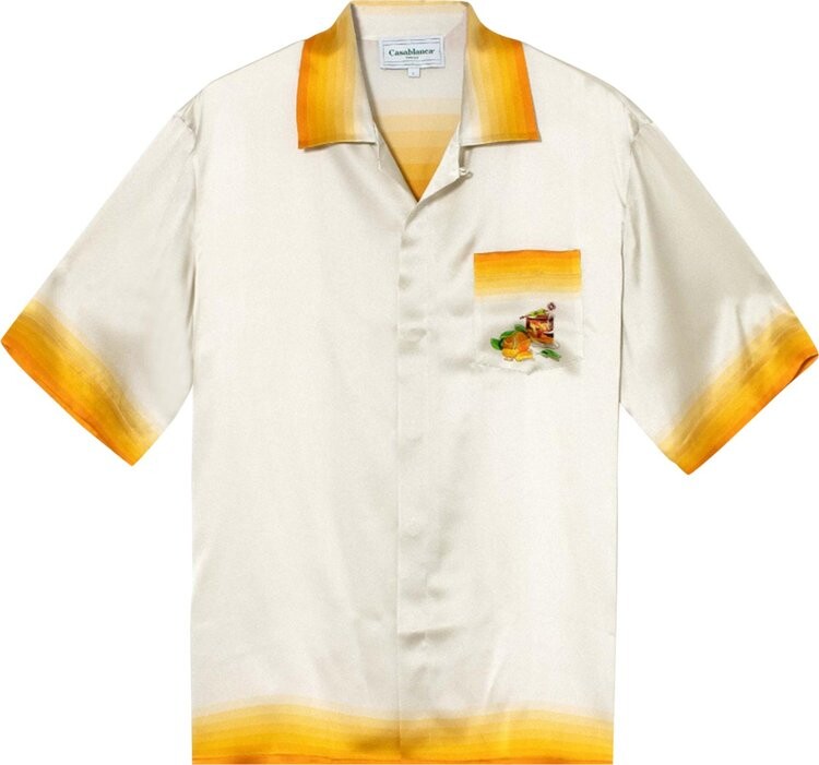

Рубашка Casablanca Cuban Collar Short-Sleeve Shirt 'Panoramique', разноцветный