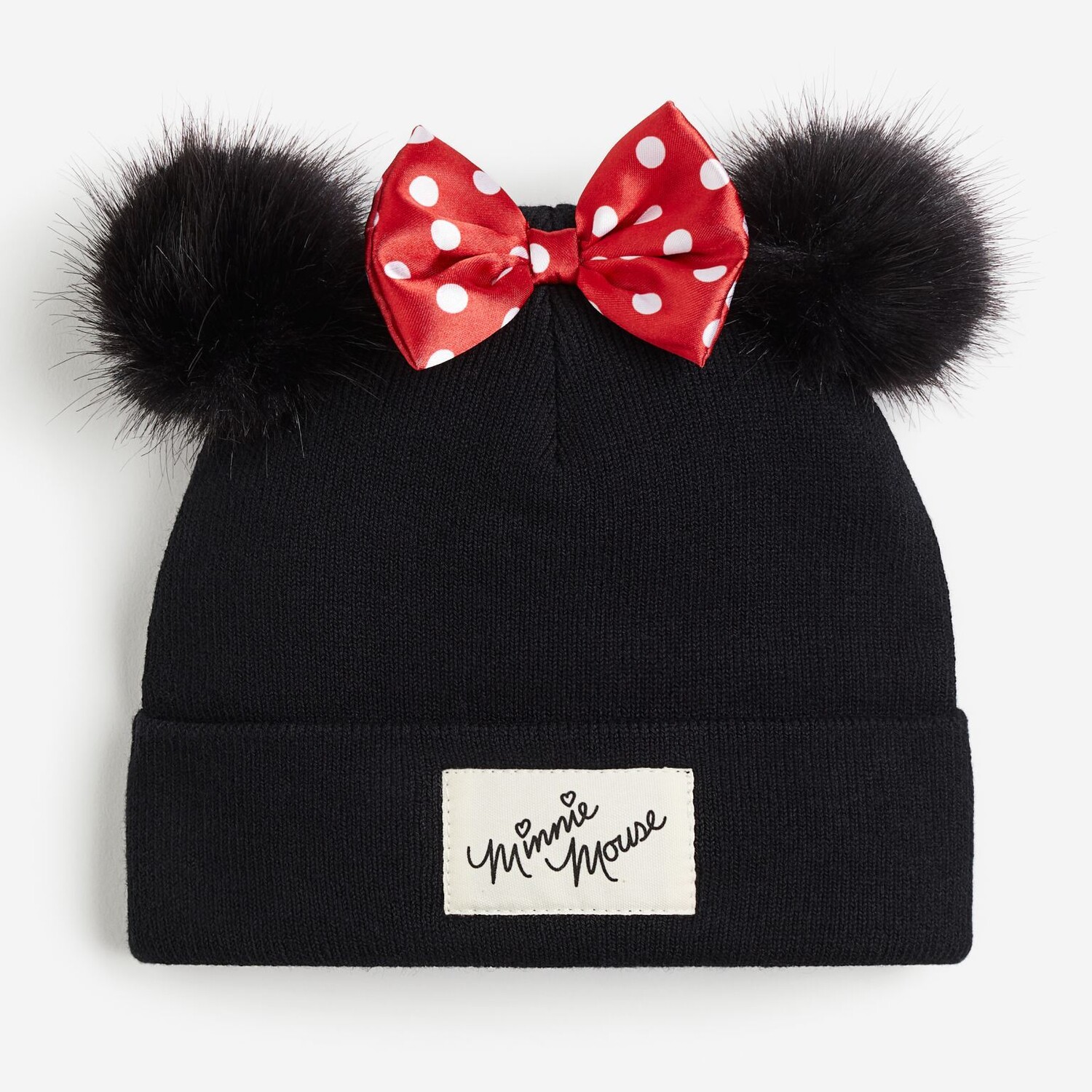 

Шапка H&M Disney Minnie Mouse Appliquéd, черный