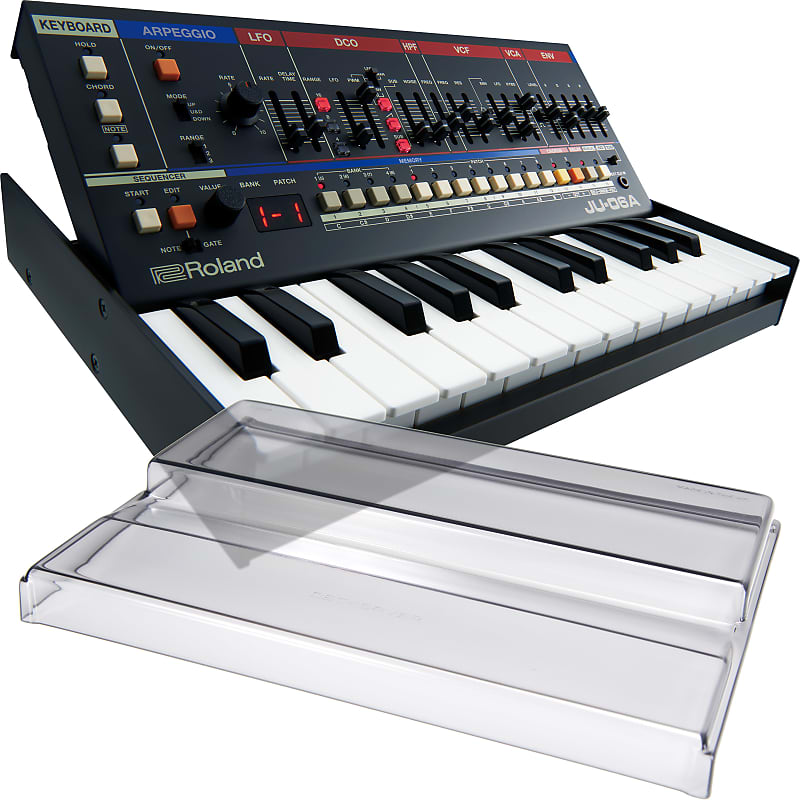 Roland Boutique JU-06A с клавиатурой K-25m - Комплект Decksaver Boutique Series JU-06A Synthesizer Module