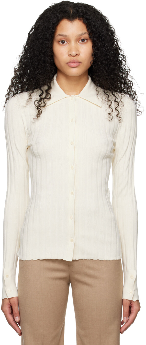 

Off-White рубашка с воротником Filippa K, Коричневый
