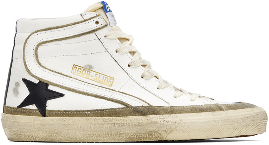 

Белые кроссовки-шлепанцы Golden Goose