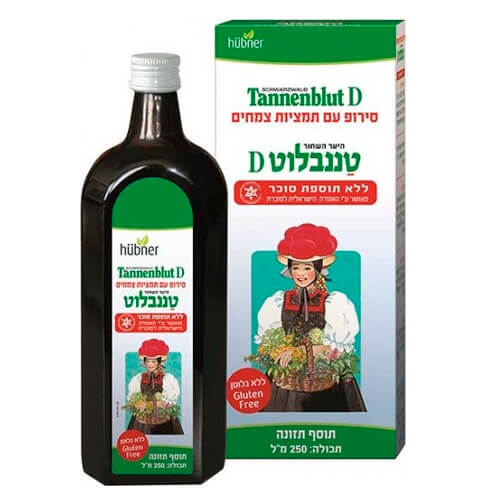 Tannenblut D Hubner травяной сироп без сахара от кашля, 250 мл витамины антиоксиданты минералы витаниум шалфей от боли в горле и кашля
