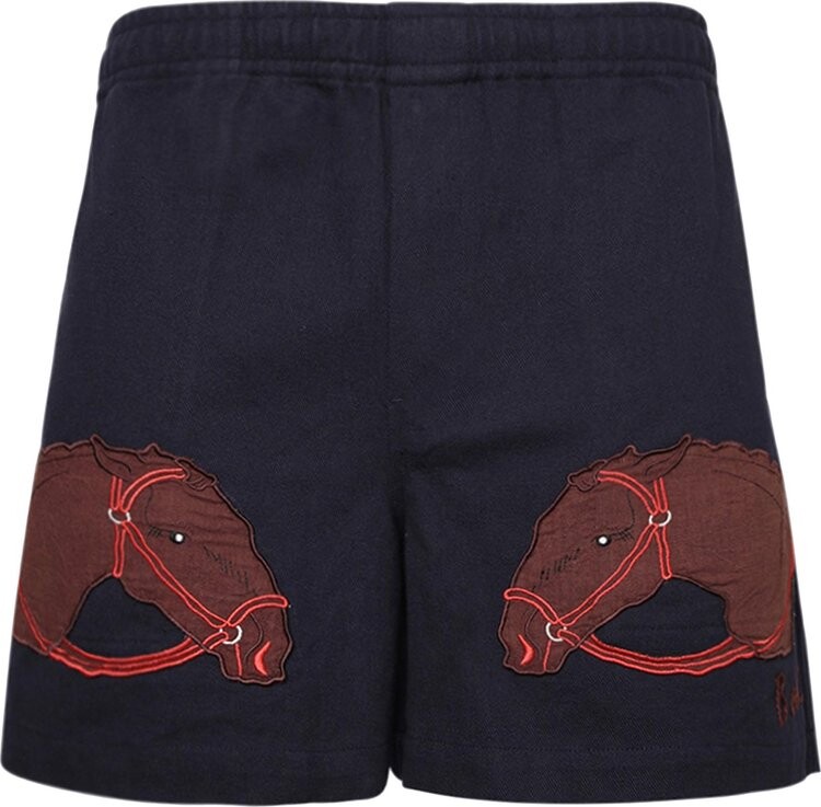 

Шорты Bode Pony Applique Shorts 'Midnight', черный