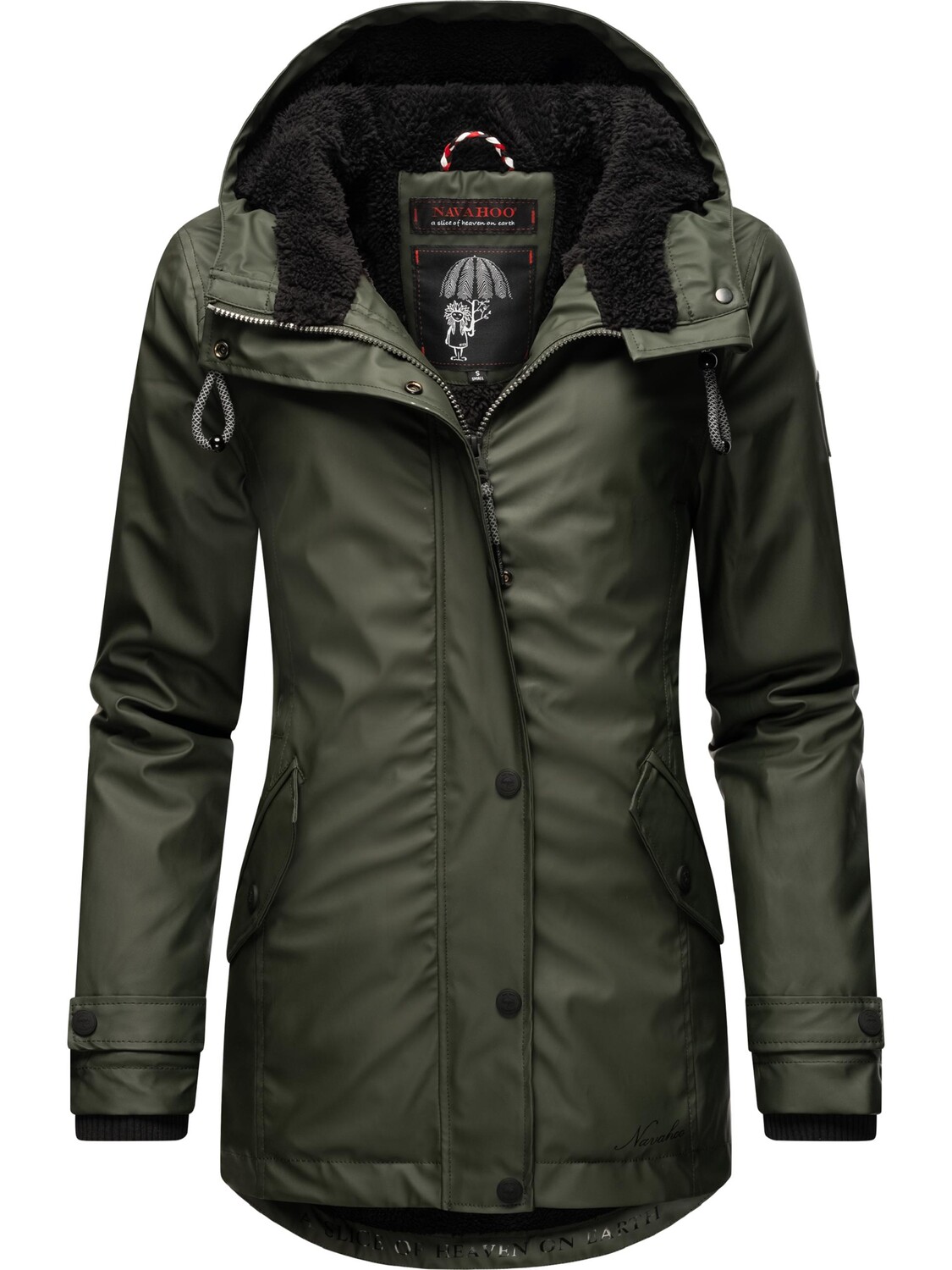 

Пуховик Navahoo Regenjacke Lindraa, цвет Dark Olive