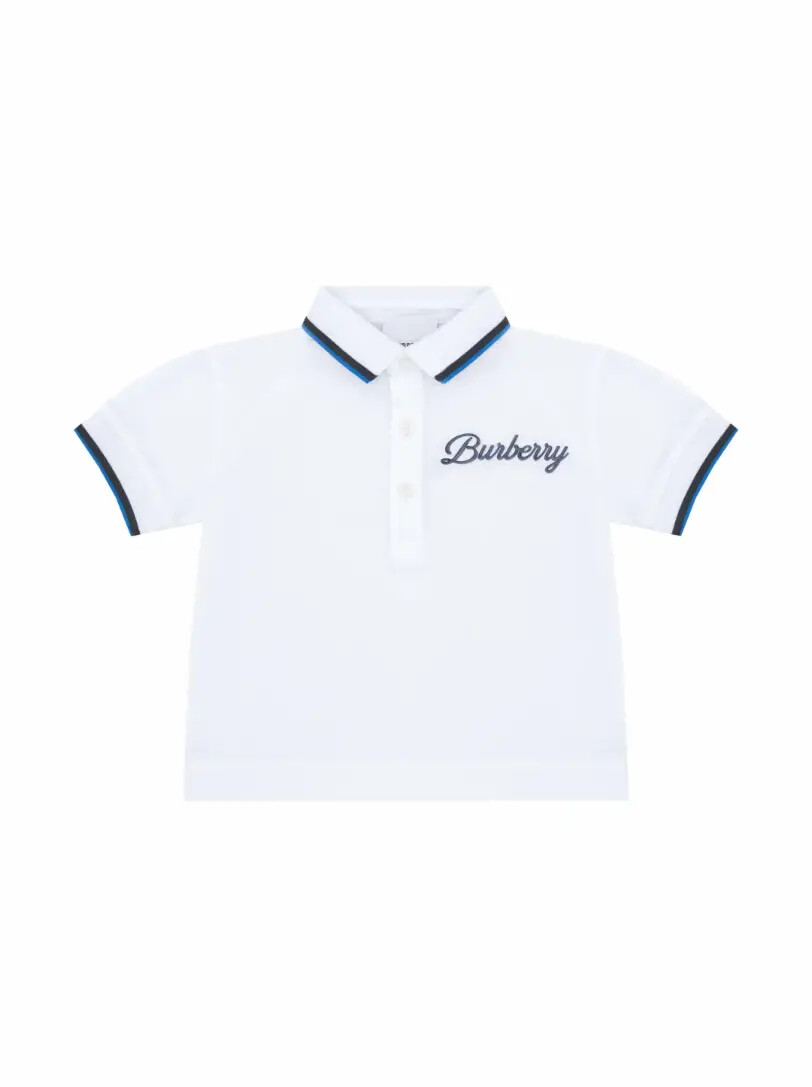 

Хлопковое поло с логотипом Burberry