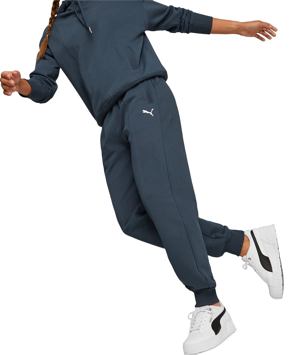 

Женские брюки her из хлопка с высокой посадкой и кулиской Puma, мульти