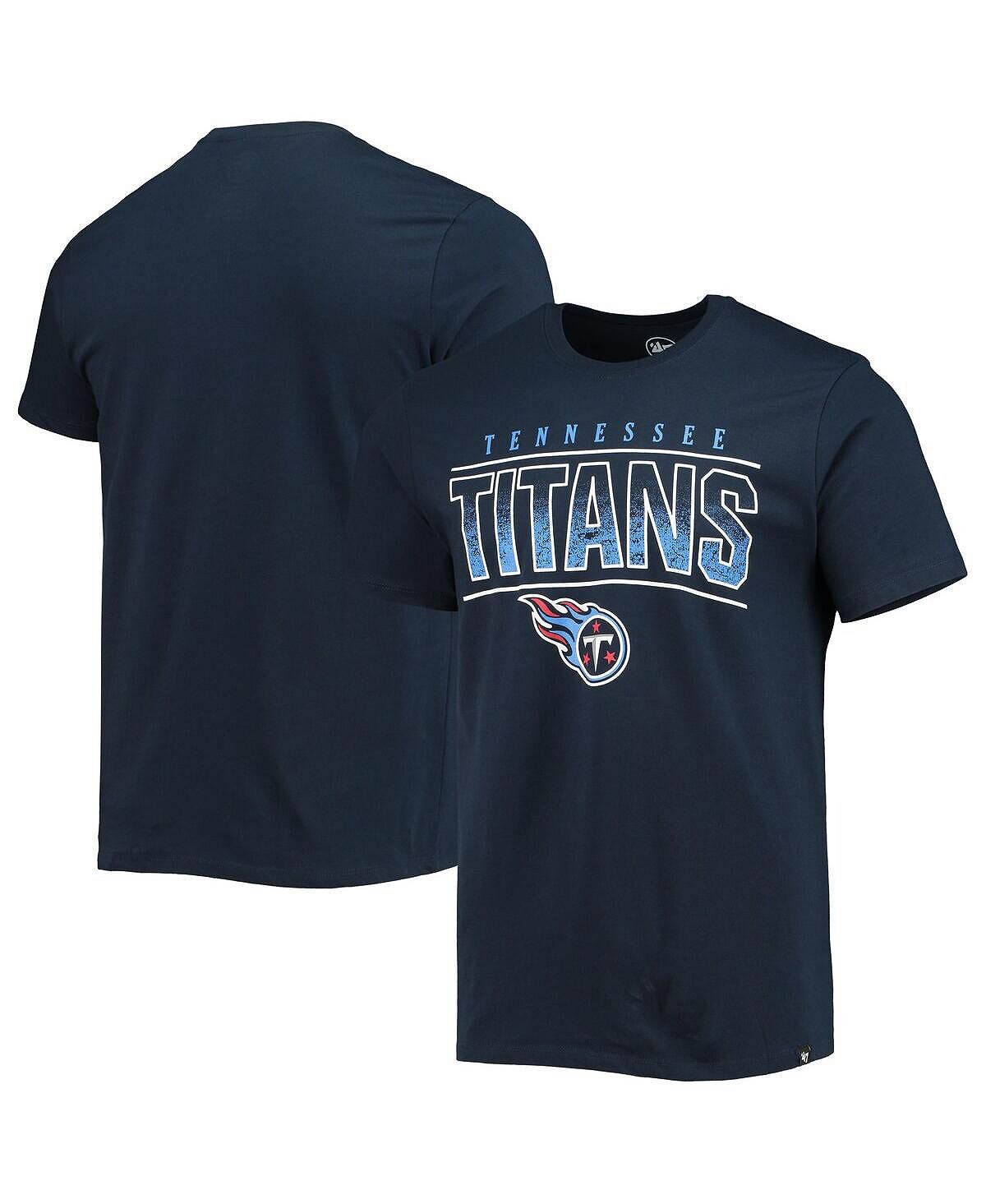 

Мужская футболка '47 navy tennessee titans team super rival '47 Brand, синий