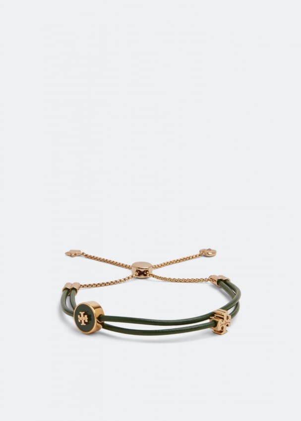 

Браслет TORY BURCH Kira enamel slider bracelet, зеленый
