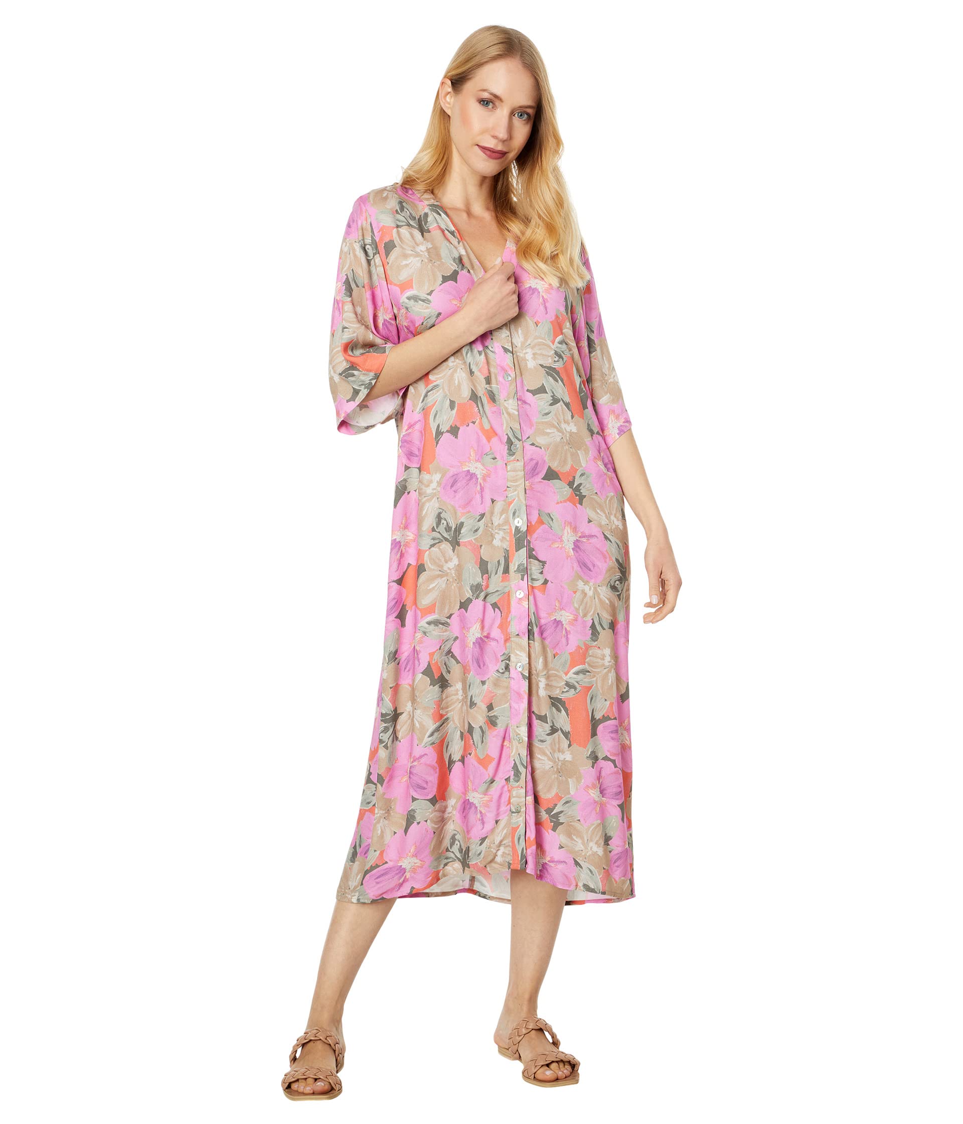 Платье Saltwater Luxe, Tullulah Blushing Blooms Kimono