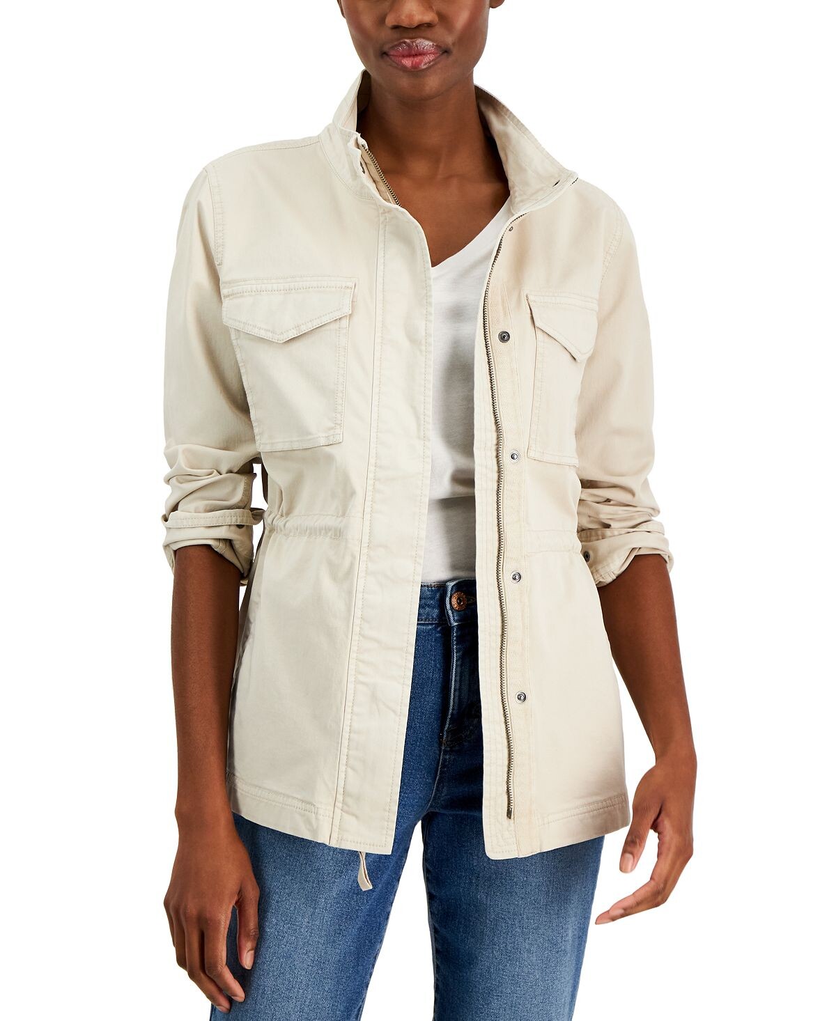 

Маленькая хлопковая куртка utility, созданная для macy's Style & Co, мульти