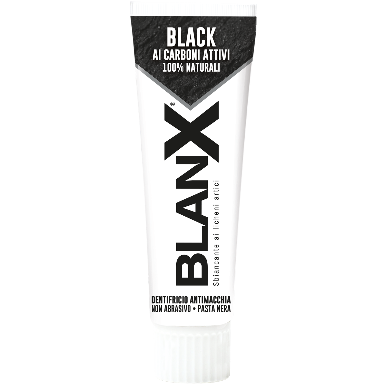 Blanx BLACK зубная паста с активированным углем, 75 мл зубная паста с активированным углем mentadent