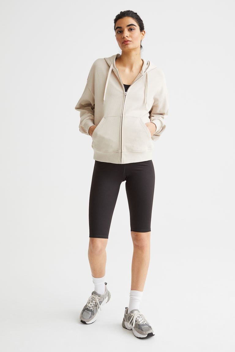 

МАМА Короткие спортивные леггинсы H&M, черный