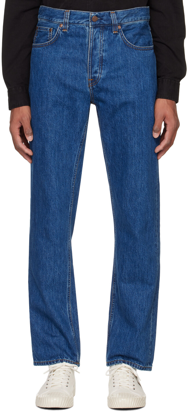

Синие джинсы Rad Rufus Nudie Jeans, Синий