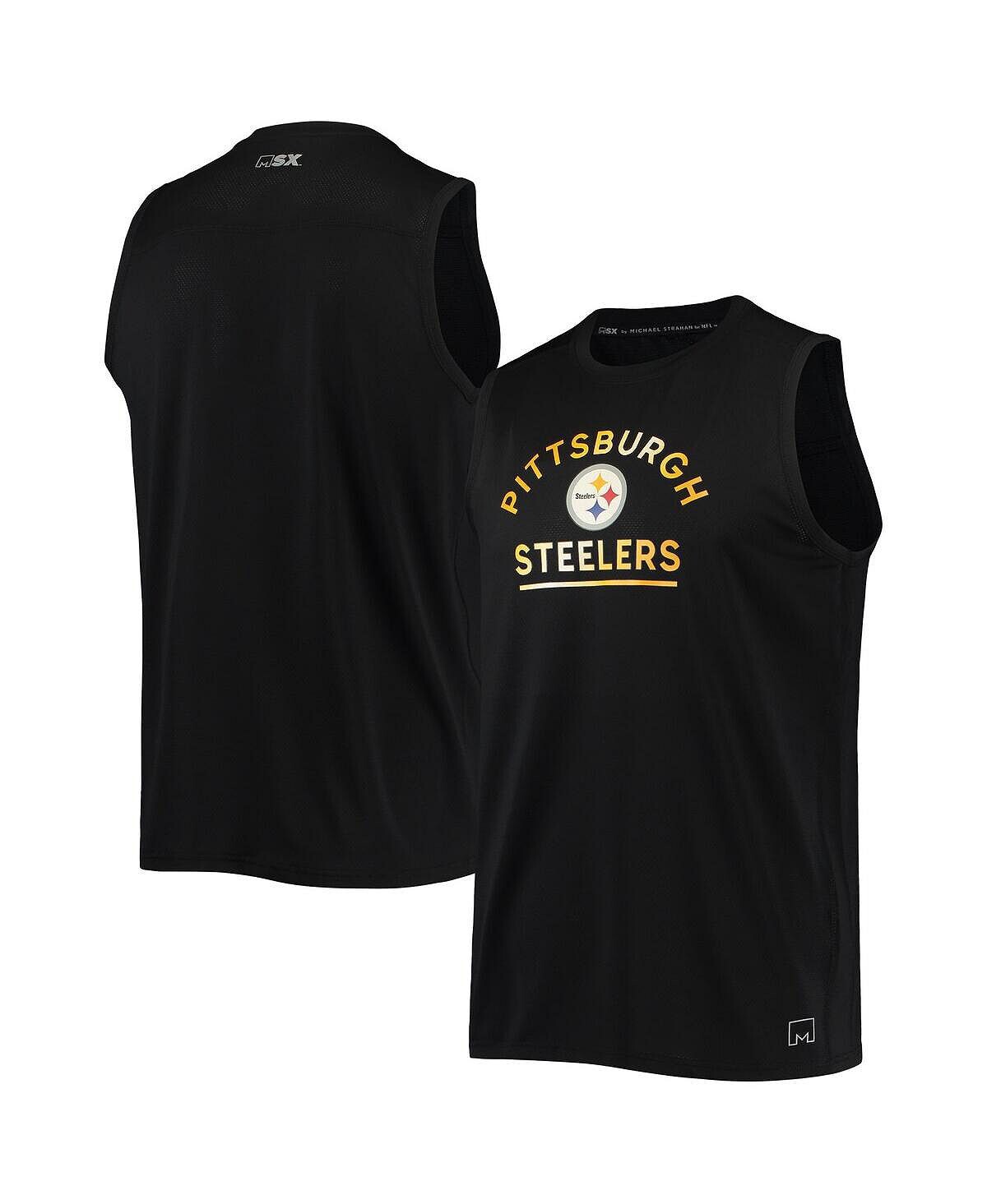 

Мужская черная майка pittsburgh steelers rebound MSX by Michael Strahan, черный