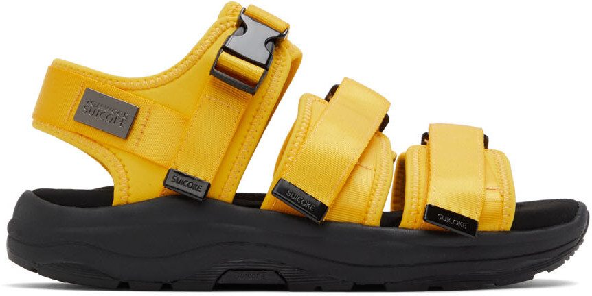 

Желто-черные сандалии Vega Suicoke Edition Tom Wood