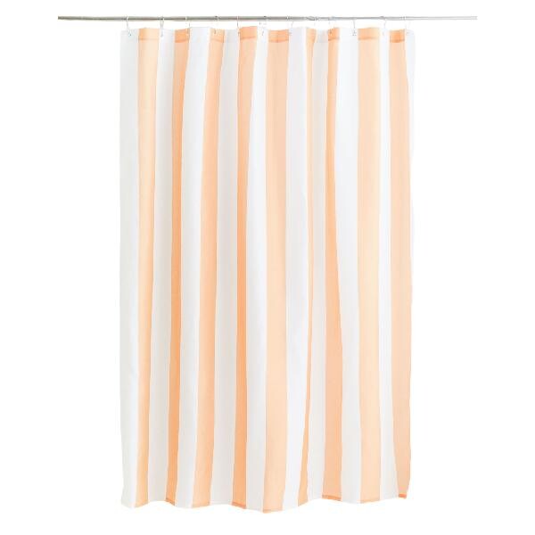 

Занавеска для душа H&M Home Striped, светло-оранжевый/белый