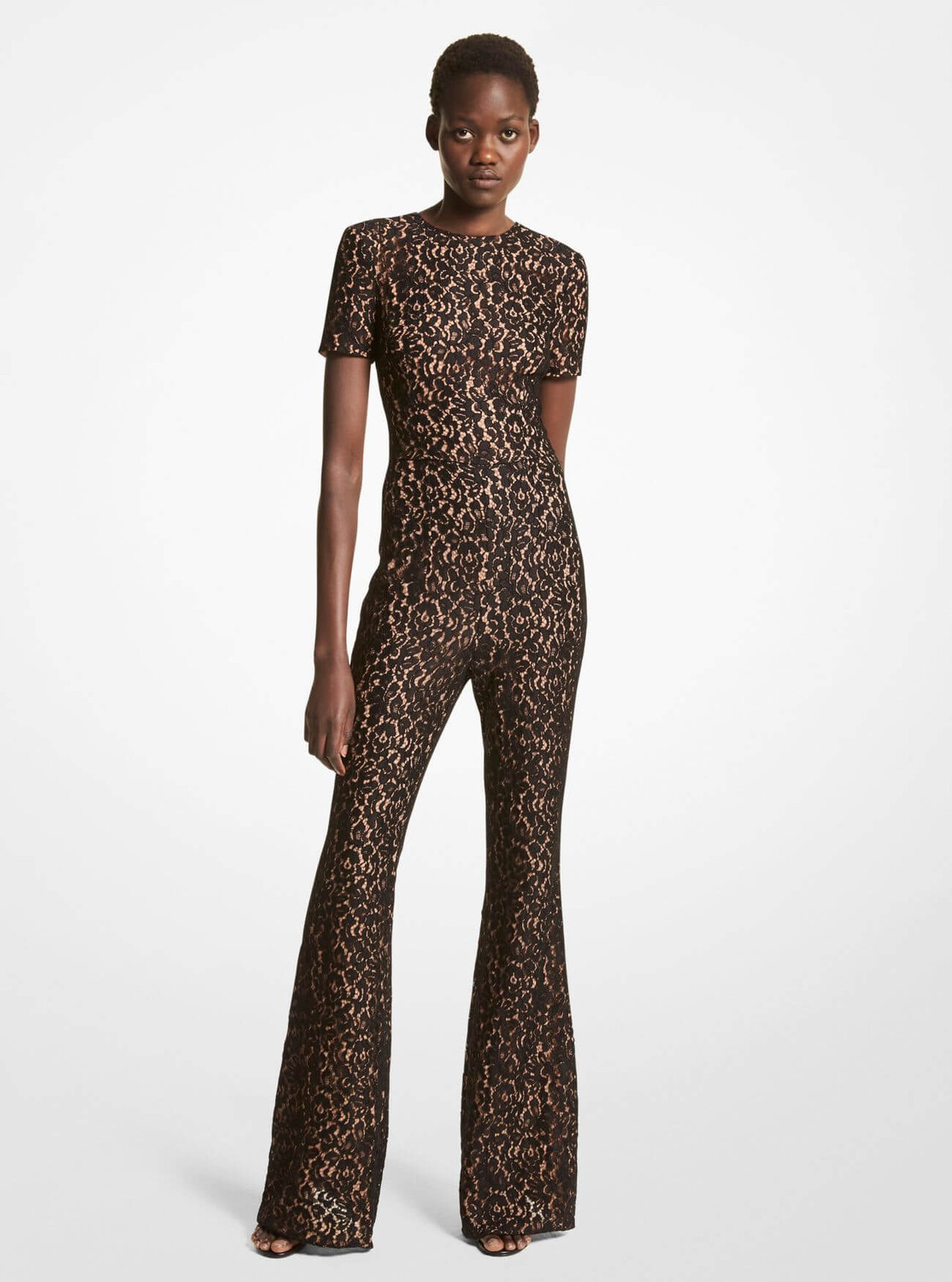 

Комбинезон Michael Kors Corded Floral Lace, черный