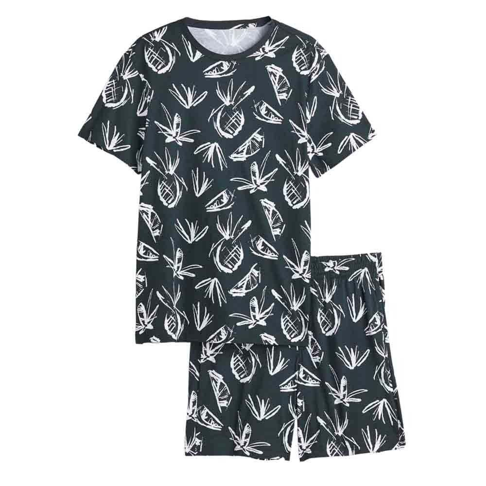 

Пижама H&M T-shirt And Shorts, темно-зеленый
