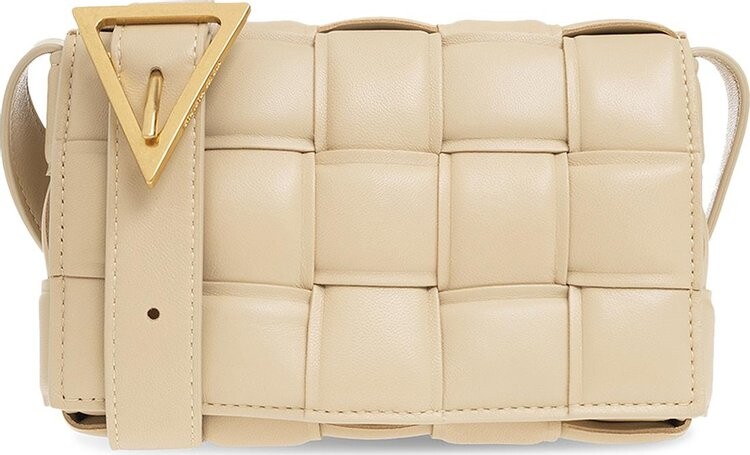 

Сумка Bottega Veneta Mini Cassette Porridge/Gold, загар