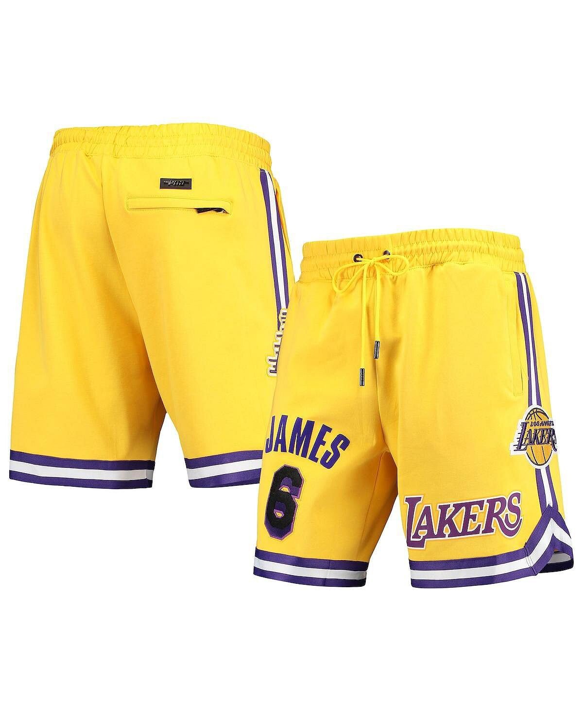 

Мужские шорты lebron james gold los angeles lakers player replica Pro Standard