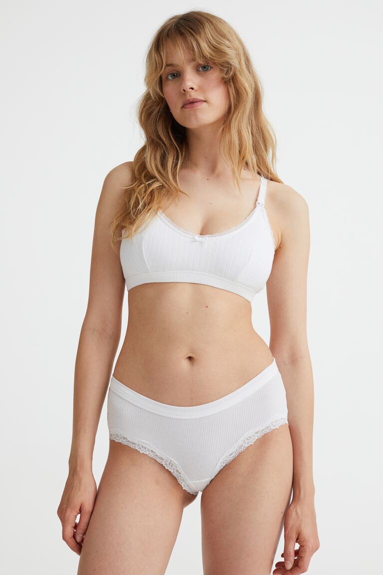 

MAMA Бюстгальтер с подкладками для беременных, 2 шт. H&M, черно-белый