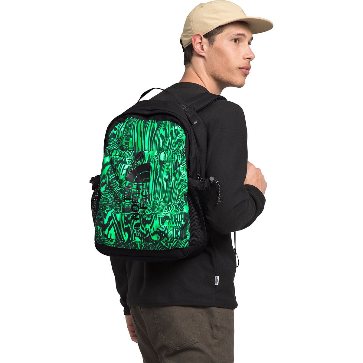 Рюкзак Bozer The North Face, цвет Chlorophyll, зеленый/черный рюкзак the north face bozer backpack черный