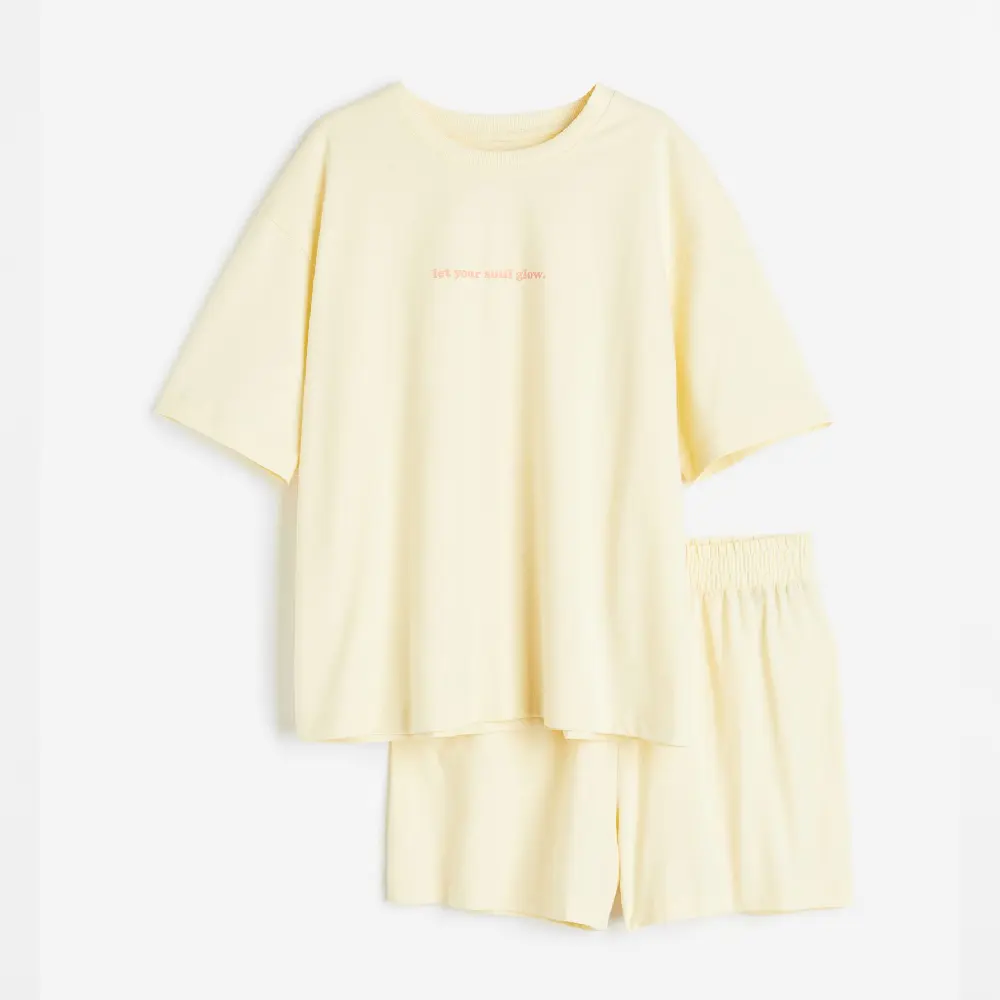 

Пижама H&M Jersey Oranges, светло-желтый