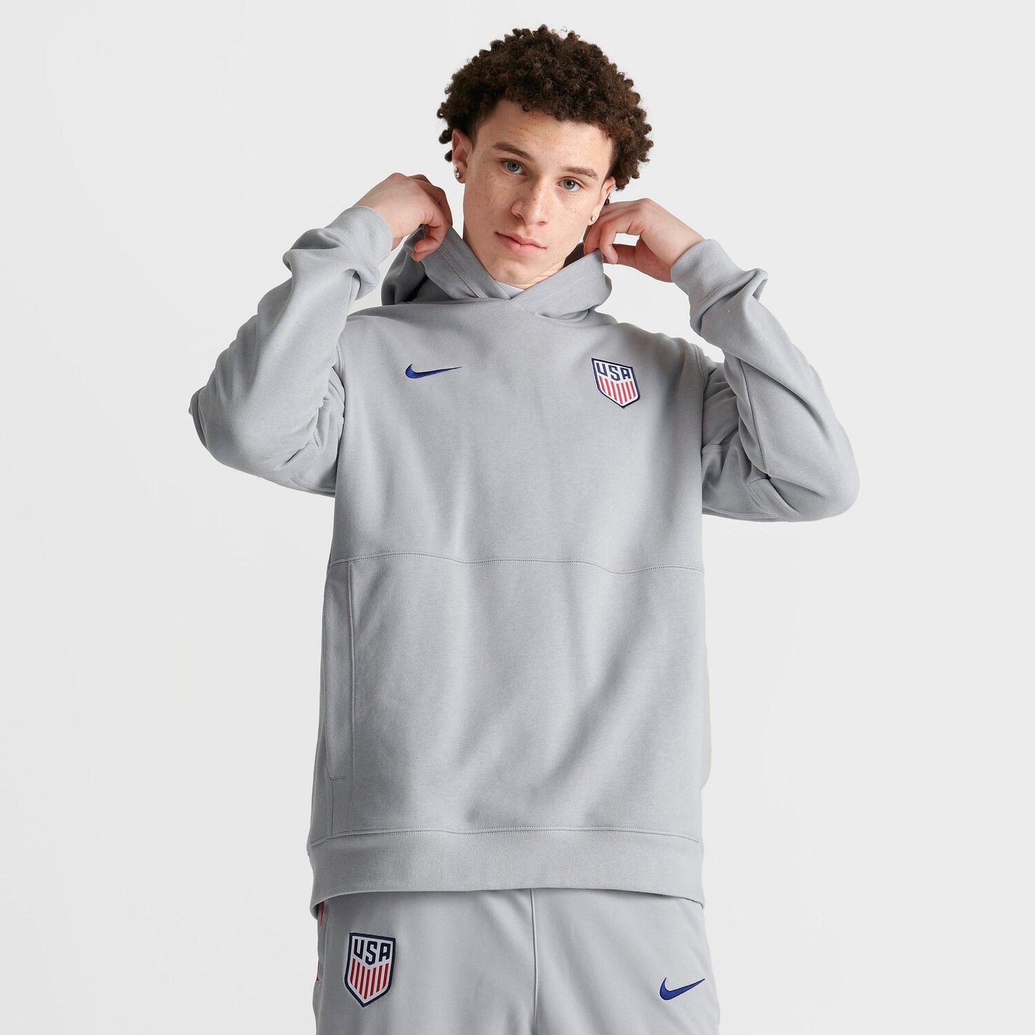 

Мужская худи Nike Sportswear U.S. Soccer French Terry Hoodie, серый