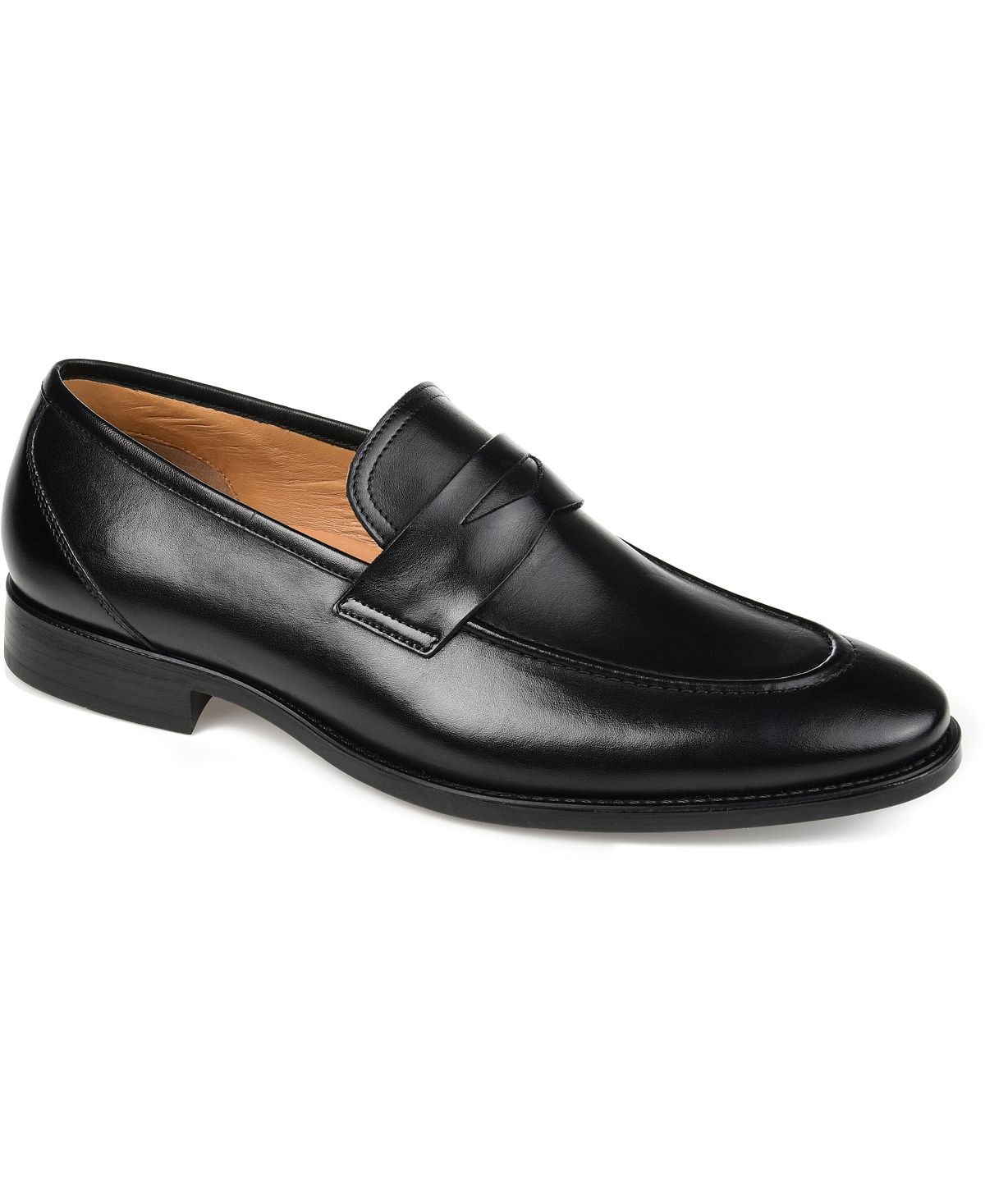 Мужские мокасины bishop apron toe penny loafer shoe Thomas & Vine, черный