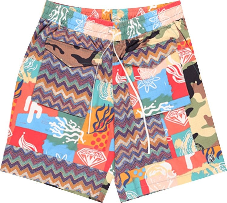 Шорты Billionaire Boys Club Shark Shorts 'Blue/Pink/Mixed', синий - фото