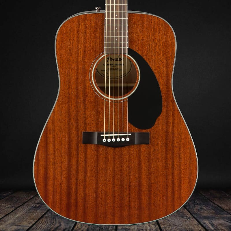 

Fender CD-60S Dreadnought, накладка на гриф из орехового дерева, полностью из красного дерева