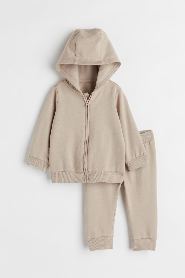 

Спортивный костюм из 2 предметов H&M, серо-коричневый