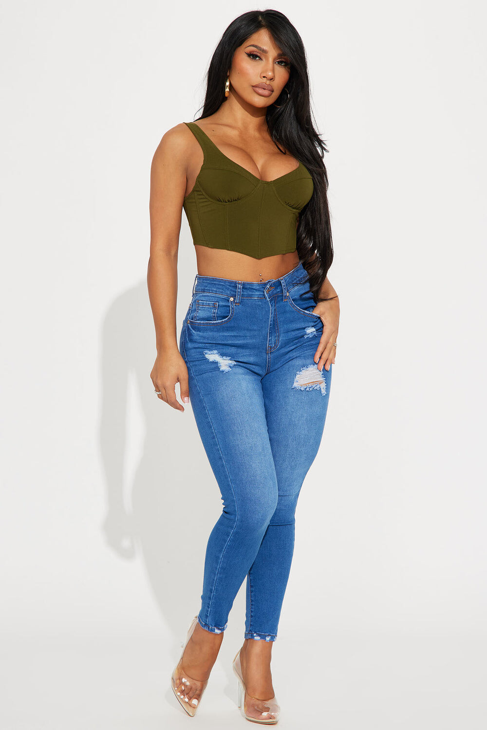 

Джинсы скинни Fashion Nova 90302, синий