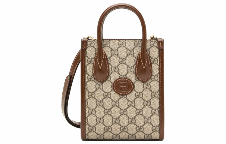 

Сумка-тоут GUCCI Unisex Tote, бежевый/коричневый
