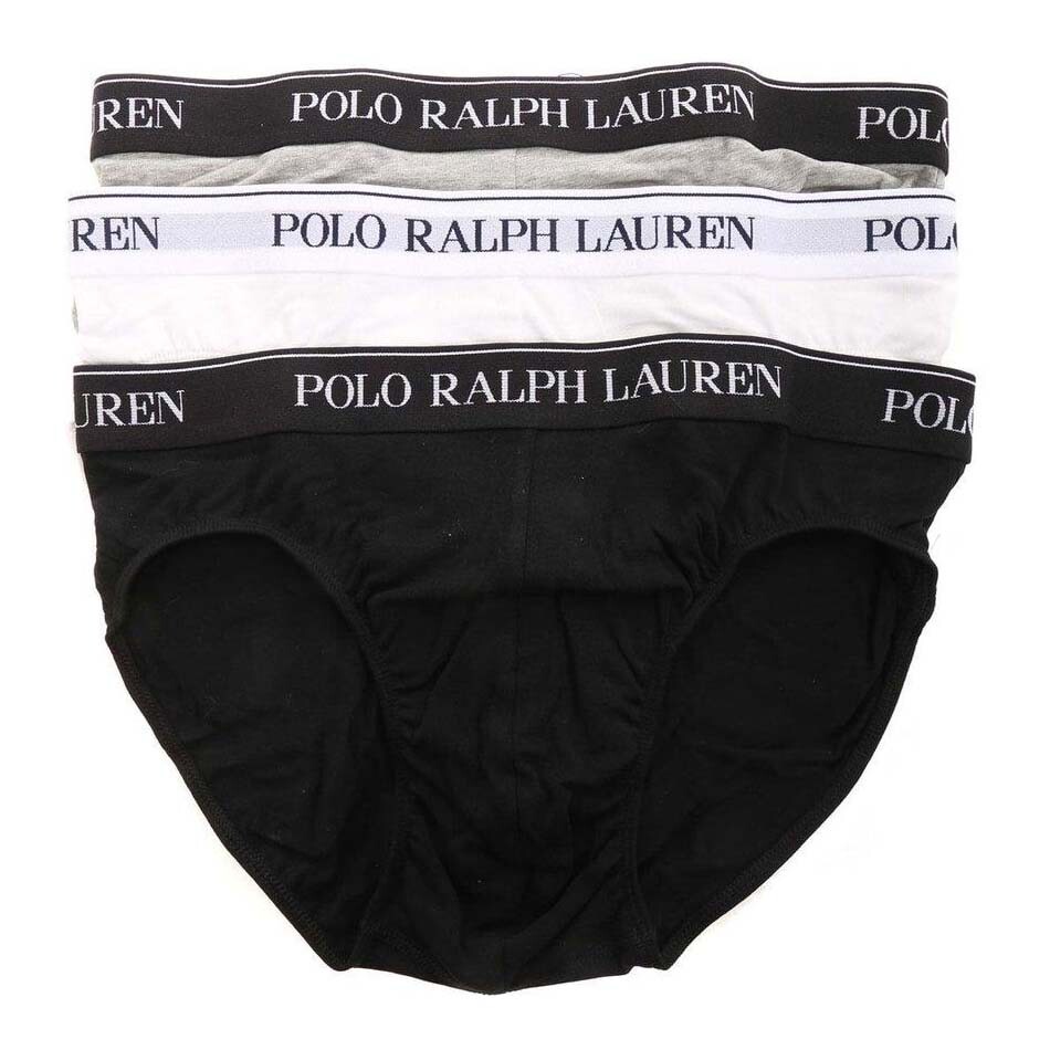

Комплект трусов Polo Ralph Lauren Logo Band, 3 предмета, черный/белый/серый