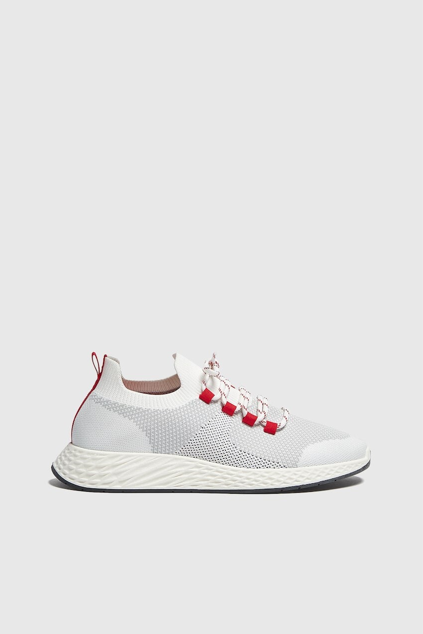 

Вязаные кроссовки Pull&Bear, серый