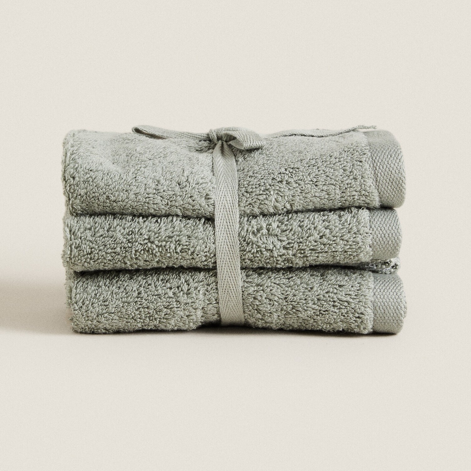 

Набор полотенец Zara Home Cotton, 3 предмета, зеленый