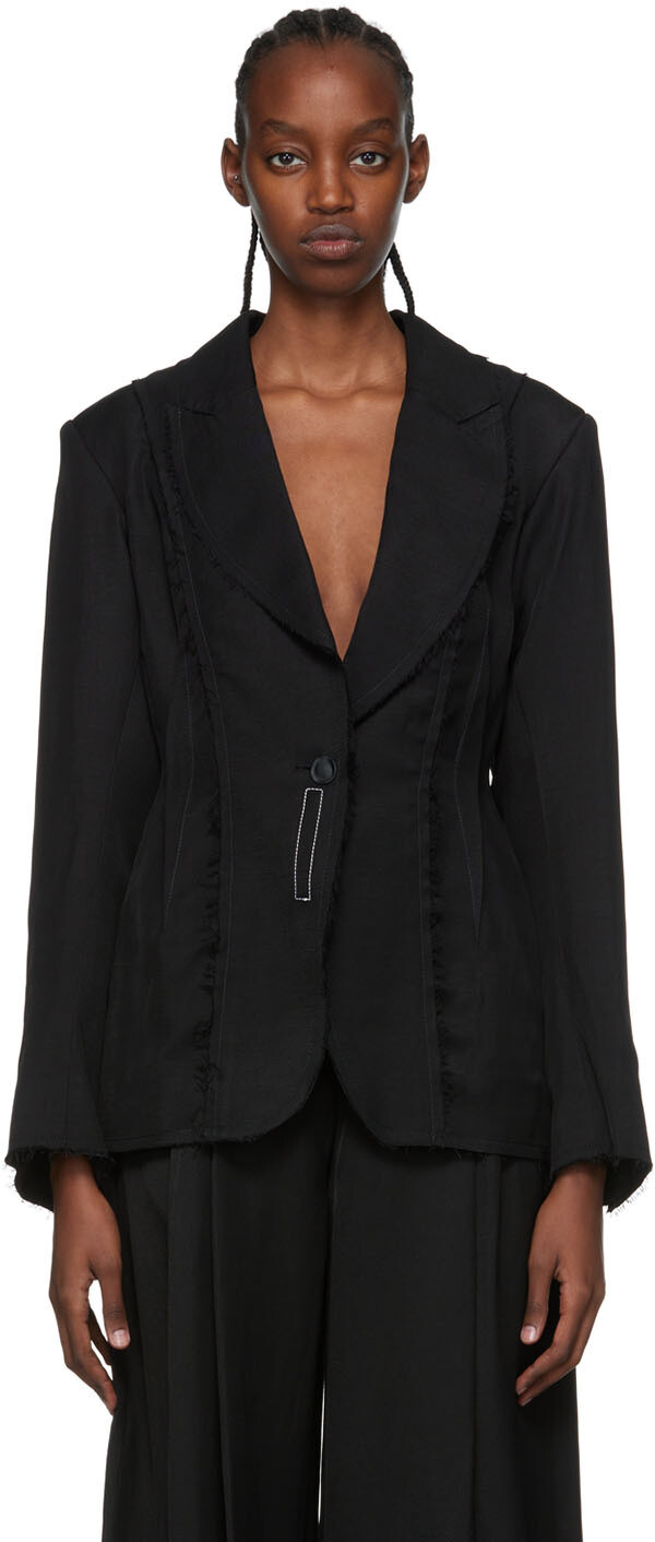 

Black Zenda Blazer Miista