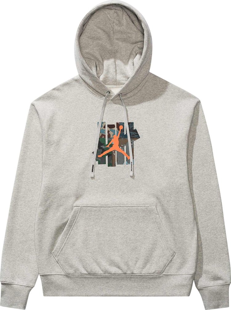 Худи Air Jordan x UNDEFEATED Strikes Hoodie 'Grey Heather', серый - фото