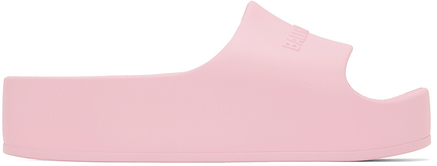

Розовые массивные шлепанцы Balenciaga