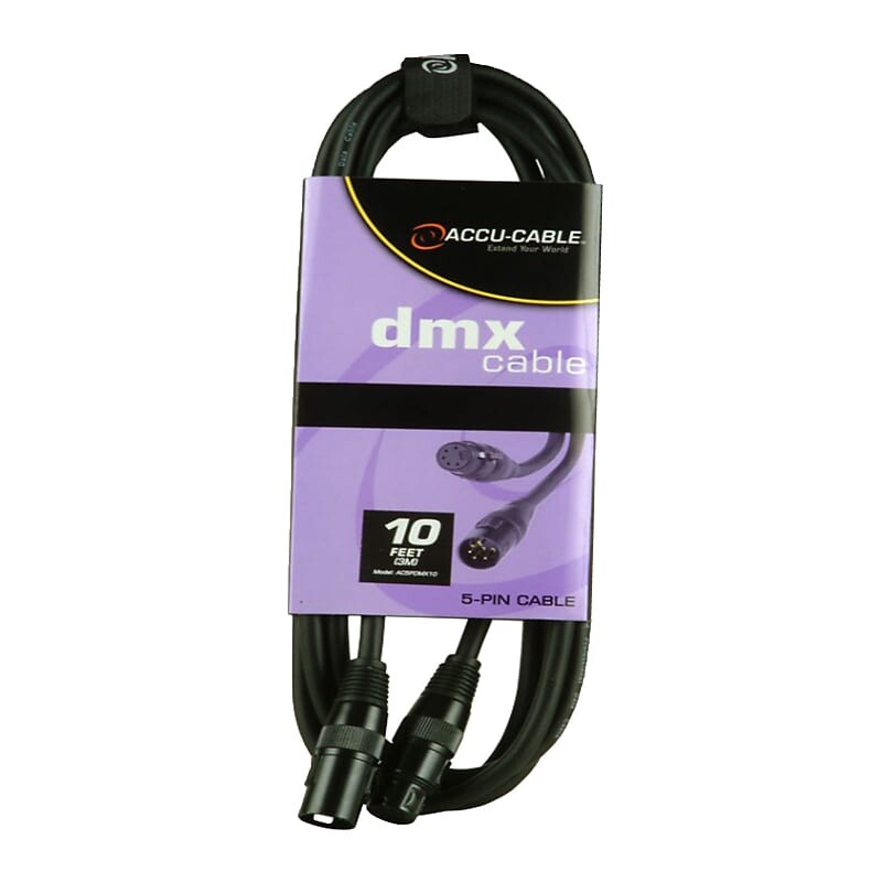 

5-контактный DMX-кабель American DJ 10FT [AC5PDMX10] American DJ 10FT 5-Pin DMX Cable [AC5PDMX10]