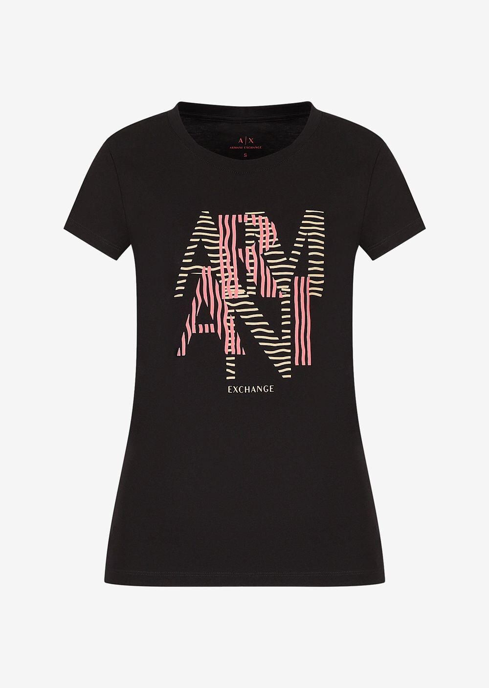 

Приталенные футболка Armani Exchange, черный