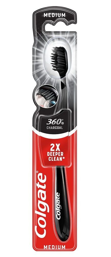 

Colgate 360° Black Medium зубная щетка, 1 шт.