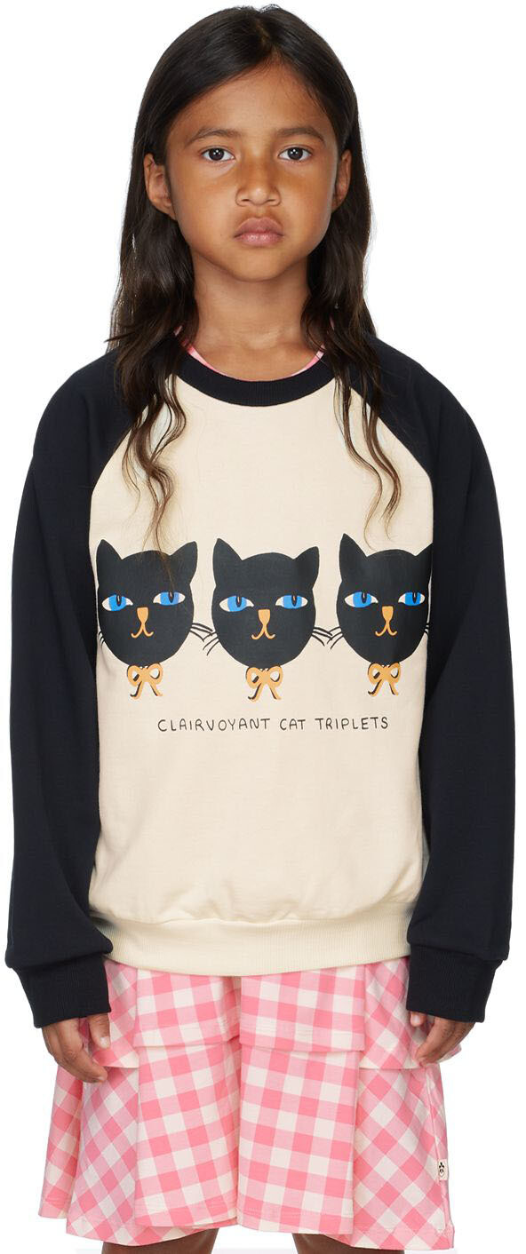 

Детская толстовка Off-White Cat Triplets Mini Rodini