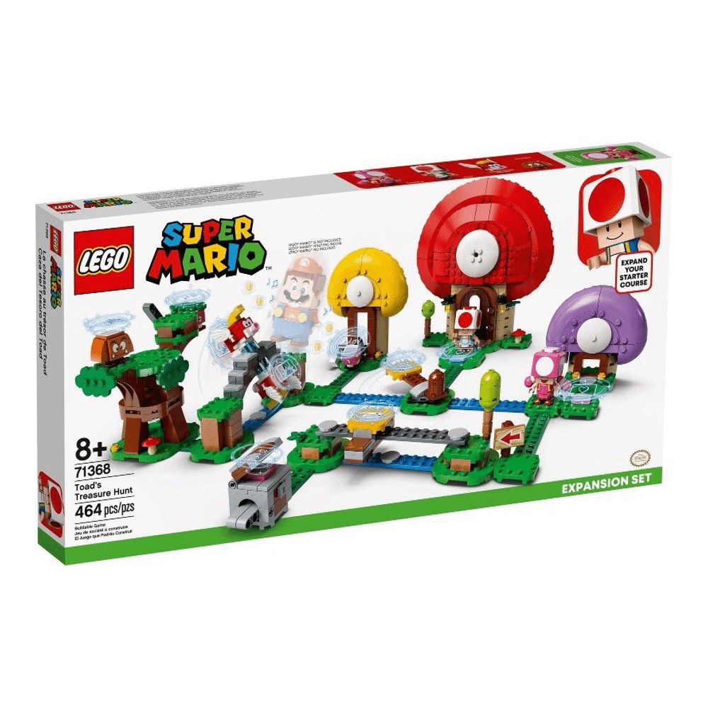 Конструктор LEGO Super Mario 71368 Погоня за сокровищами Тоада