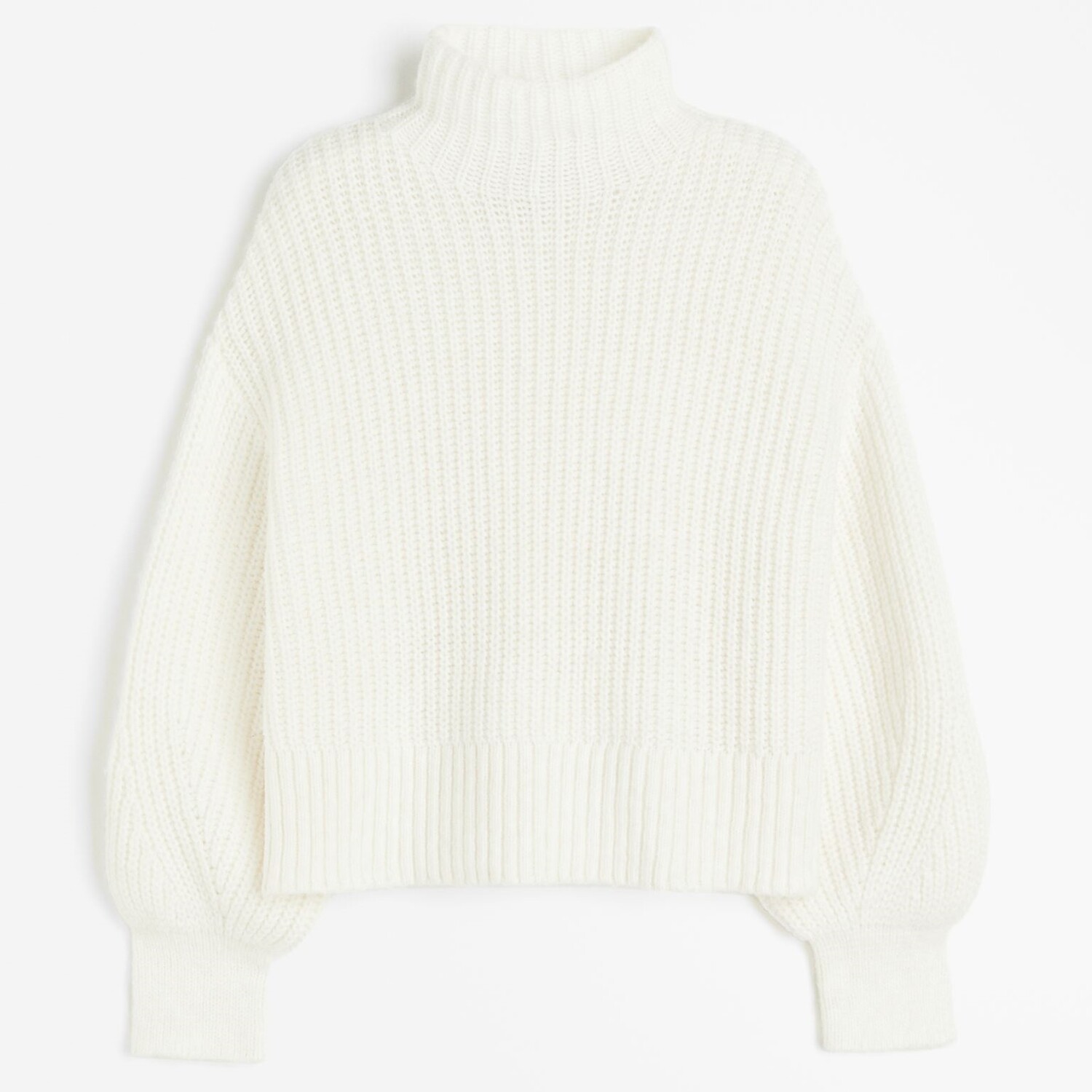 

Свитер H&M Balloon-sleeved, кремовый, Бежевый
