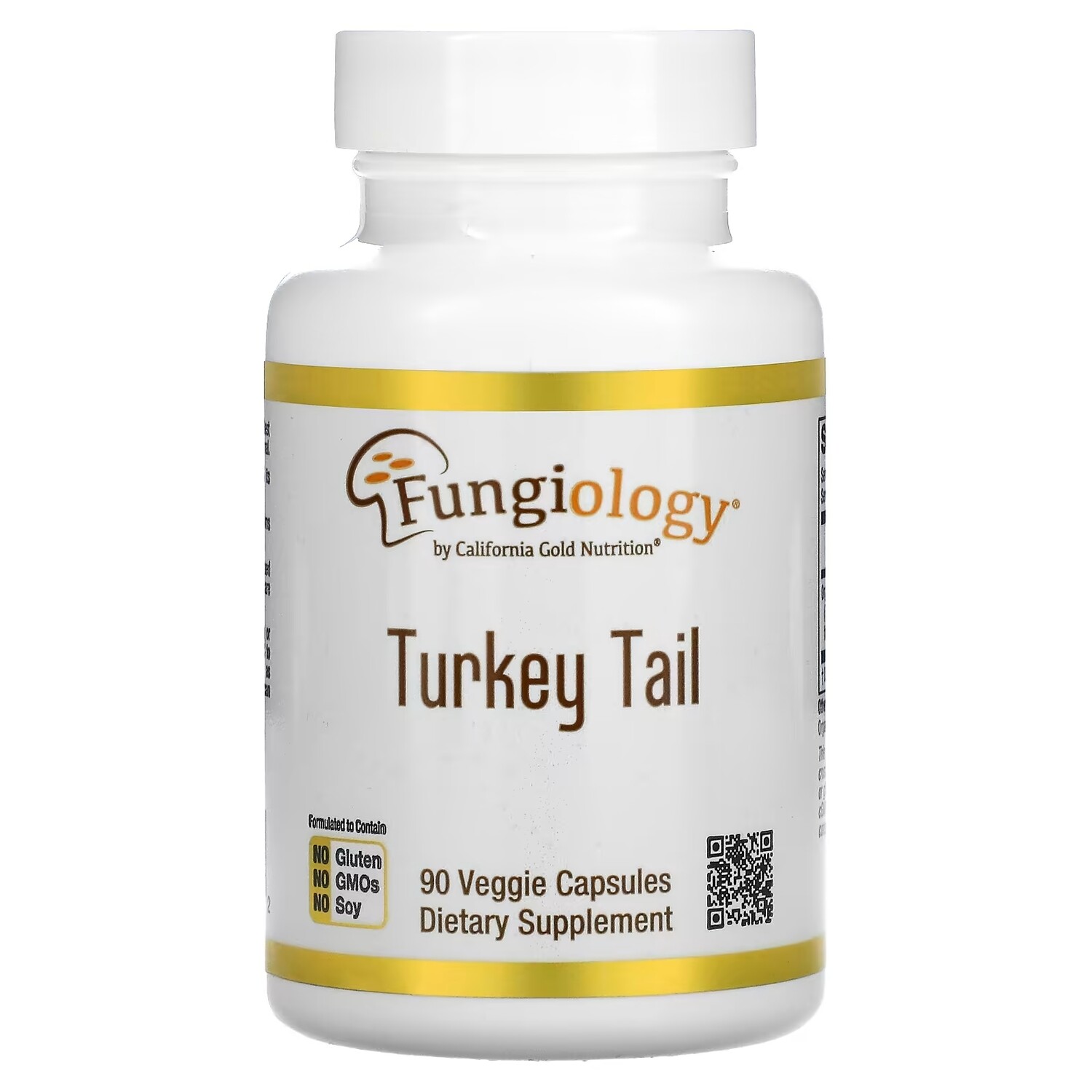 

Трутовик Разноцветный Полного Спектра California Gold Nutrition Fungiology, 90 вегетарианских капсул