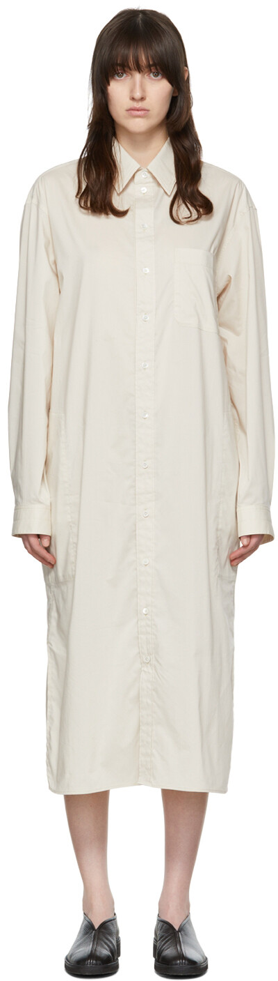 

Платье-макси из хлопка Off-White LEMAIRE