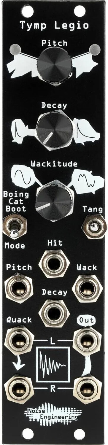

Шумотехника Модуль Tymp Legio Digital Percussion Eurorack — черный