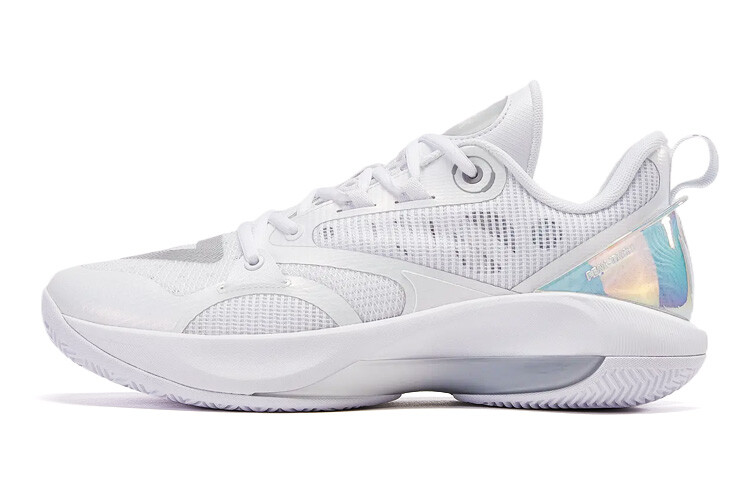 

Баскетбольные кроссовки Wiggins AW1 Basketball Shoes Men Low-top Peak, цвет Large white/light gray